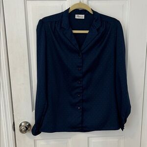 Vintage Levi's Dark Blue Button Down Shirt